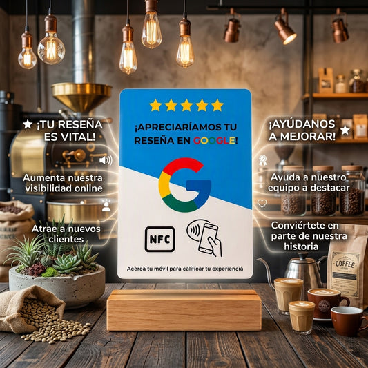 TARJETA NFC RESEÑAS GOOGLE